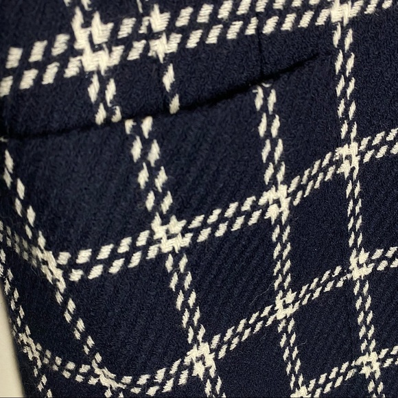 Vintage Liz Claiborne Tweed Wool Checked Windowpane Blazer - Picture 7 of 16